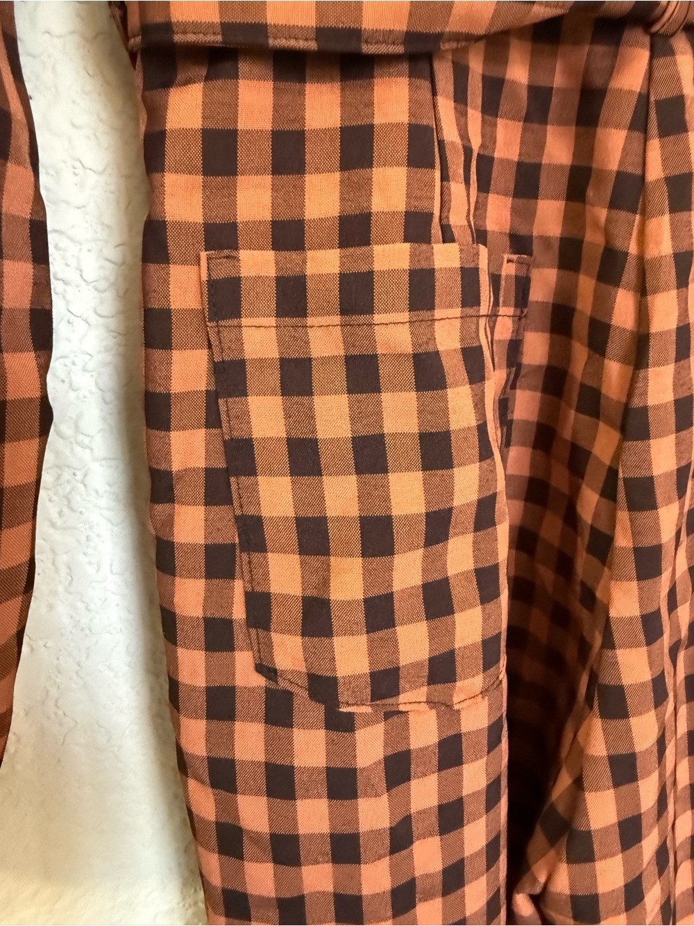 Nasty‎ Gal Salmon/Black Gingham Tailored Jumpsuit | Belted | Wider Leg  | US 0 - Picture 8 of 12